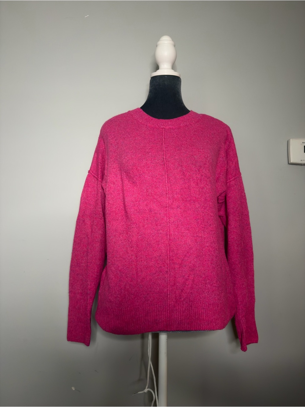 Vince Camuto Bright Pink Crewneck Sweater